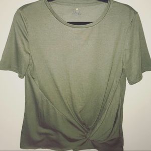 olive green t-shirt